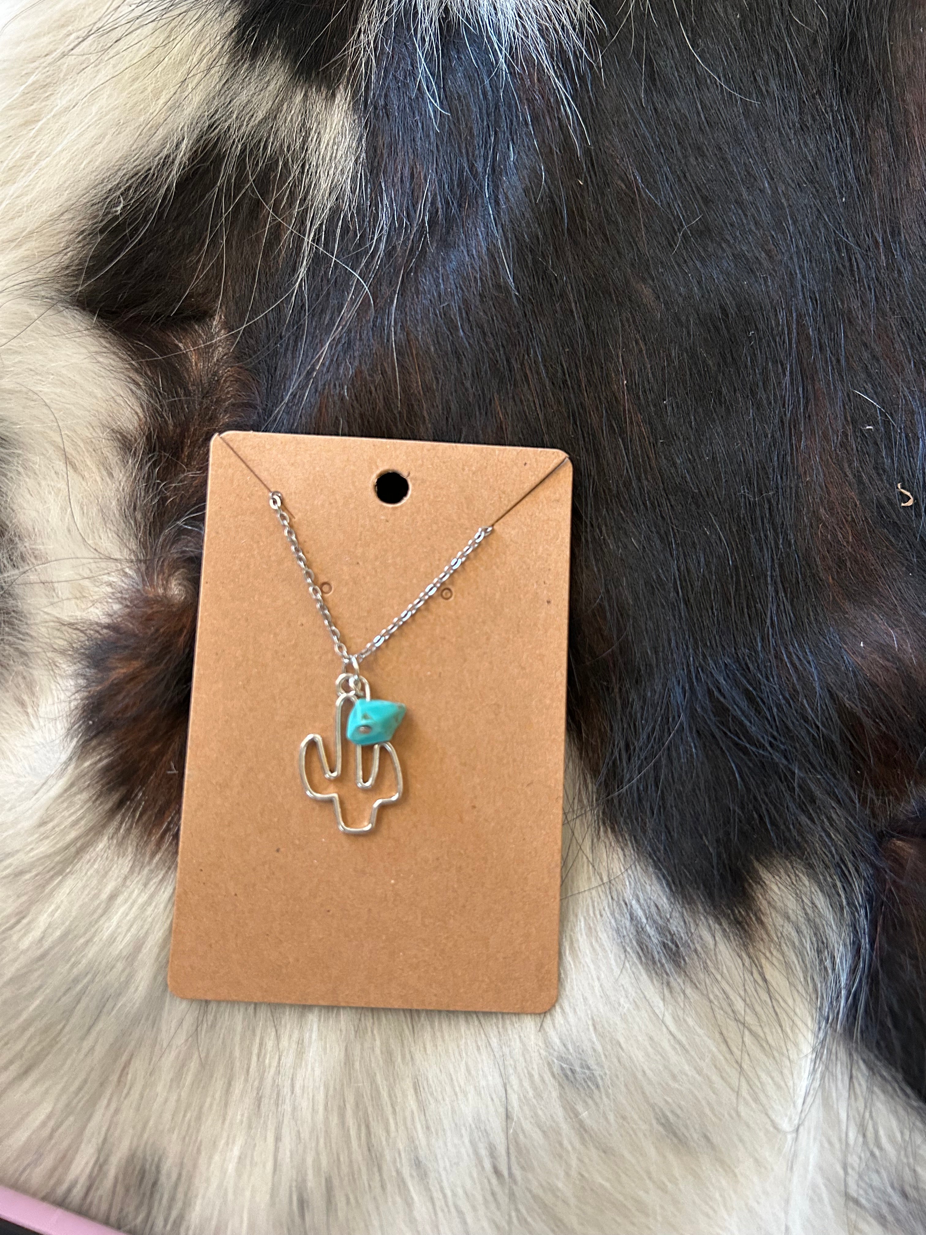 Cactus turquoise necklace